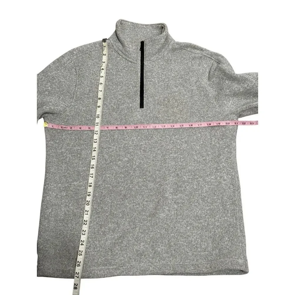 Banana Republic gray quarter zip sweater M